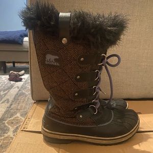 Sorel Joan of Arctic Faux Fur Lined Lace up Waterproof Snow Boots